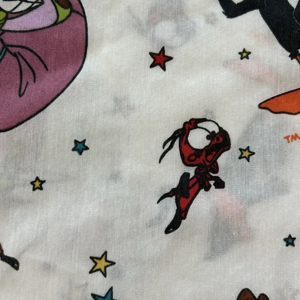 Vintage Space Jam Looney Toons Flat‎ Twin Sheet Bugs Bunny Tweety Bird Sylvester